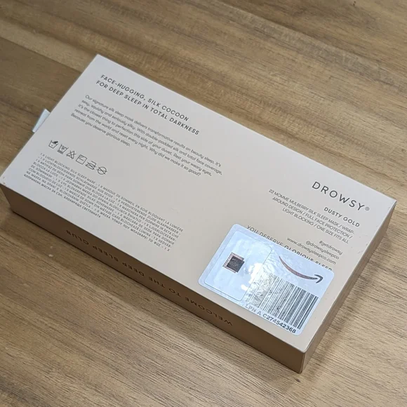 Drowsy Sleep Mask in Dusty Gold - Picture 9 of 9